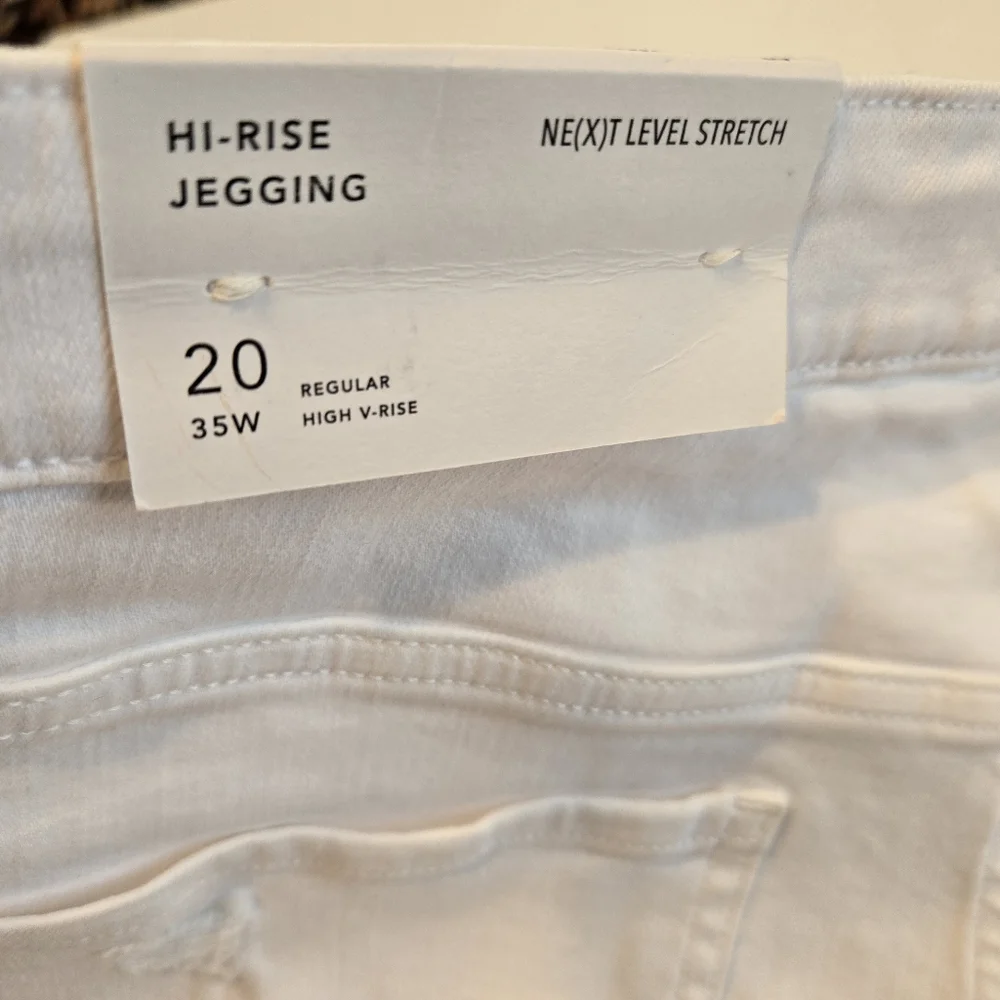 American Eagle White Hi-Rise Jeggings Next‎ Level Stretch Womens Size 20
